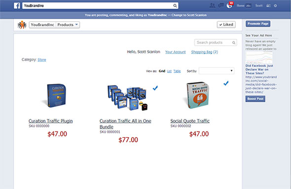 how to create a facebook store