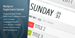 events calendar plugin